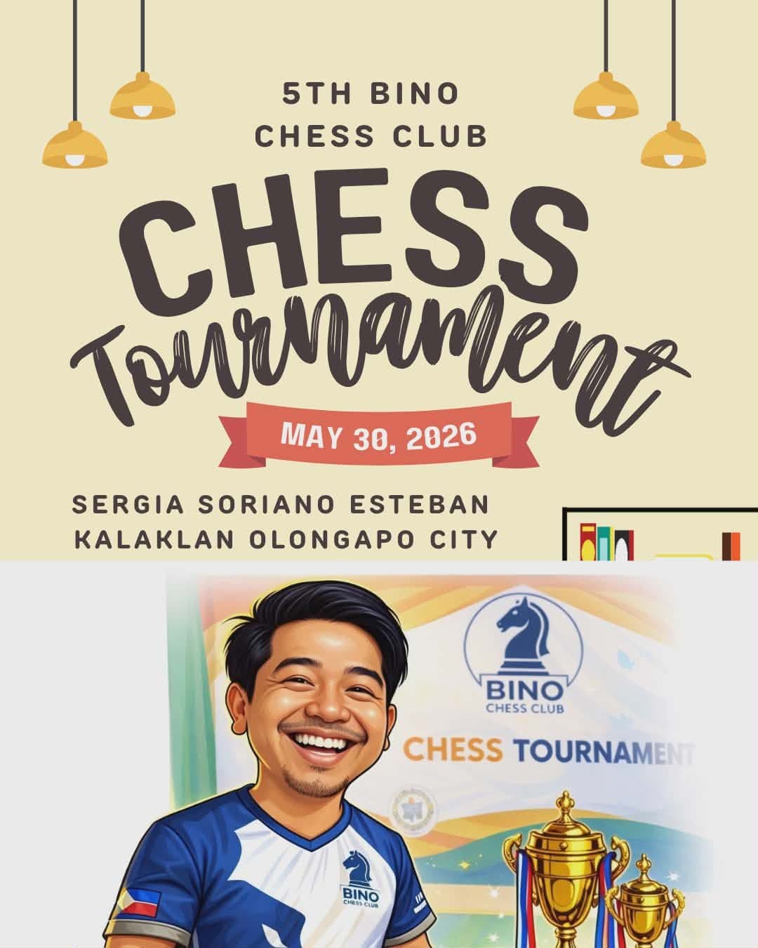 5th Bino Chess Club Monthly Tournament poster
