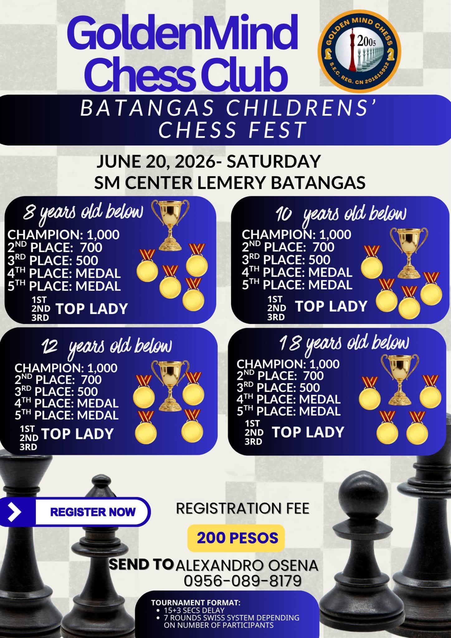 Batangas Children's Chess Fest poster