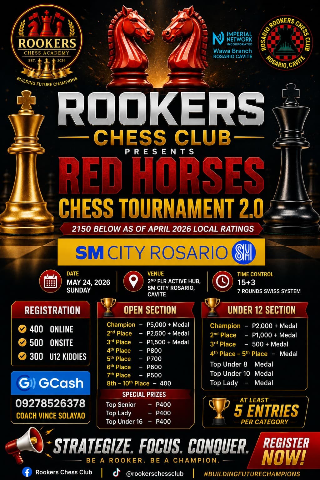 Red Horses Chess Tournament 2.0 poster