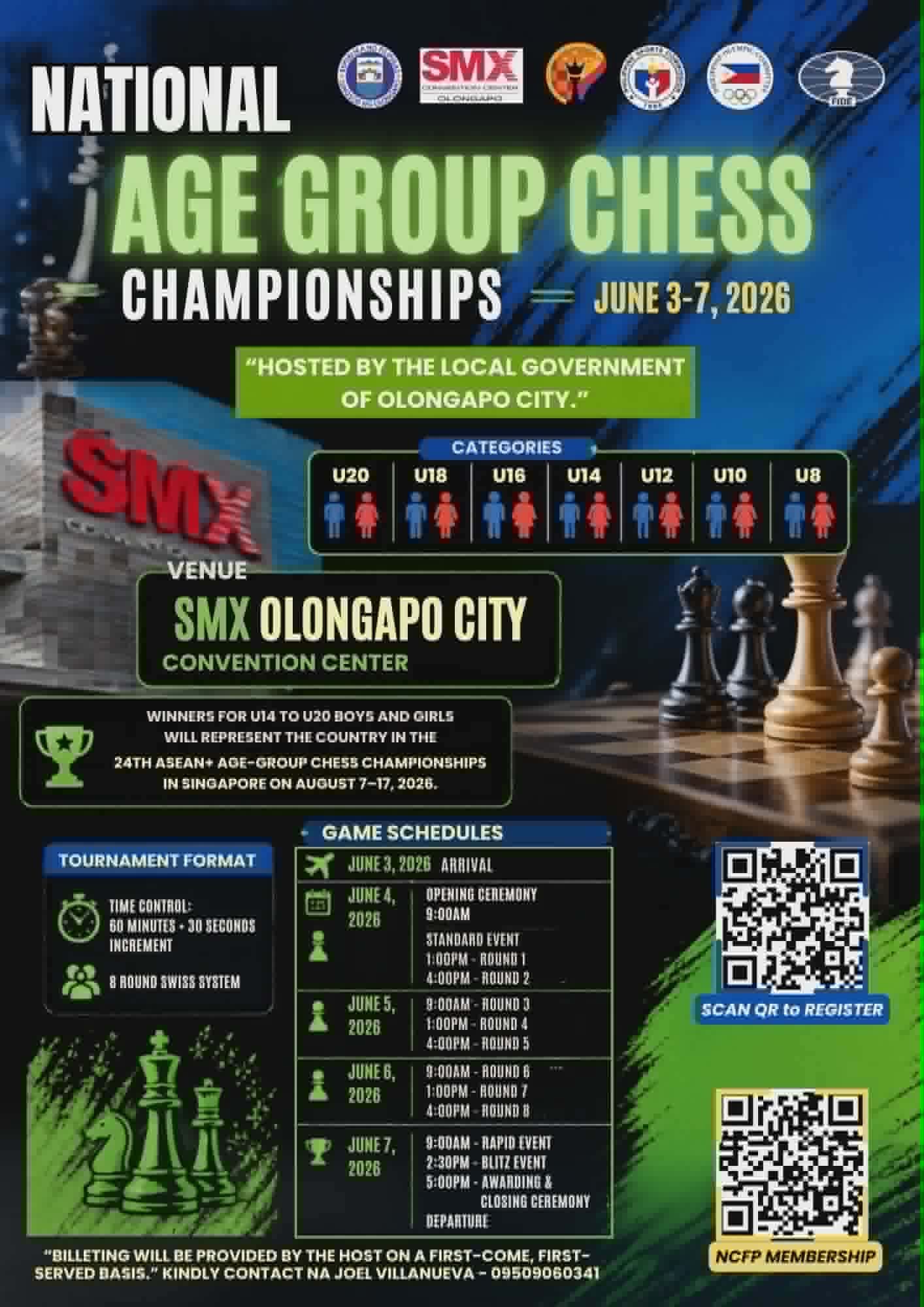 2026 National Age Group Chess Championships (NAGCC) poster