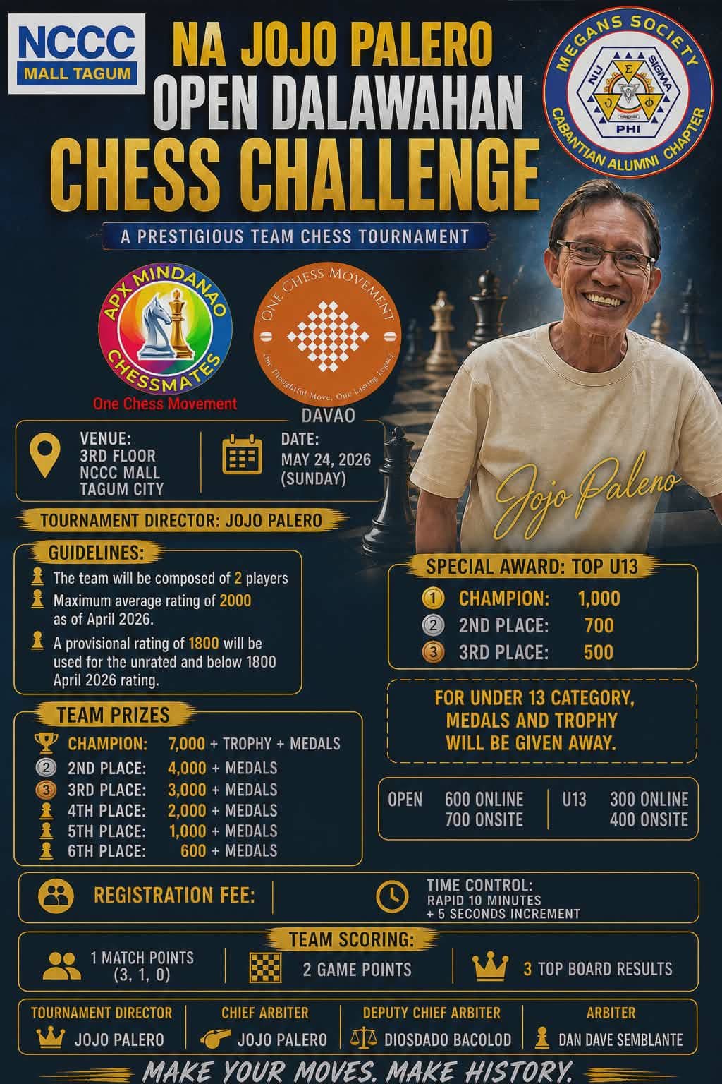 Na Jojo Palero Open Dalawahan Chess Challenge poster