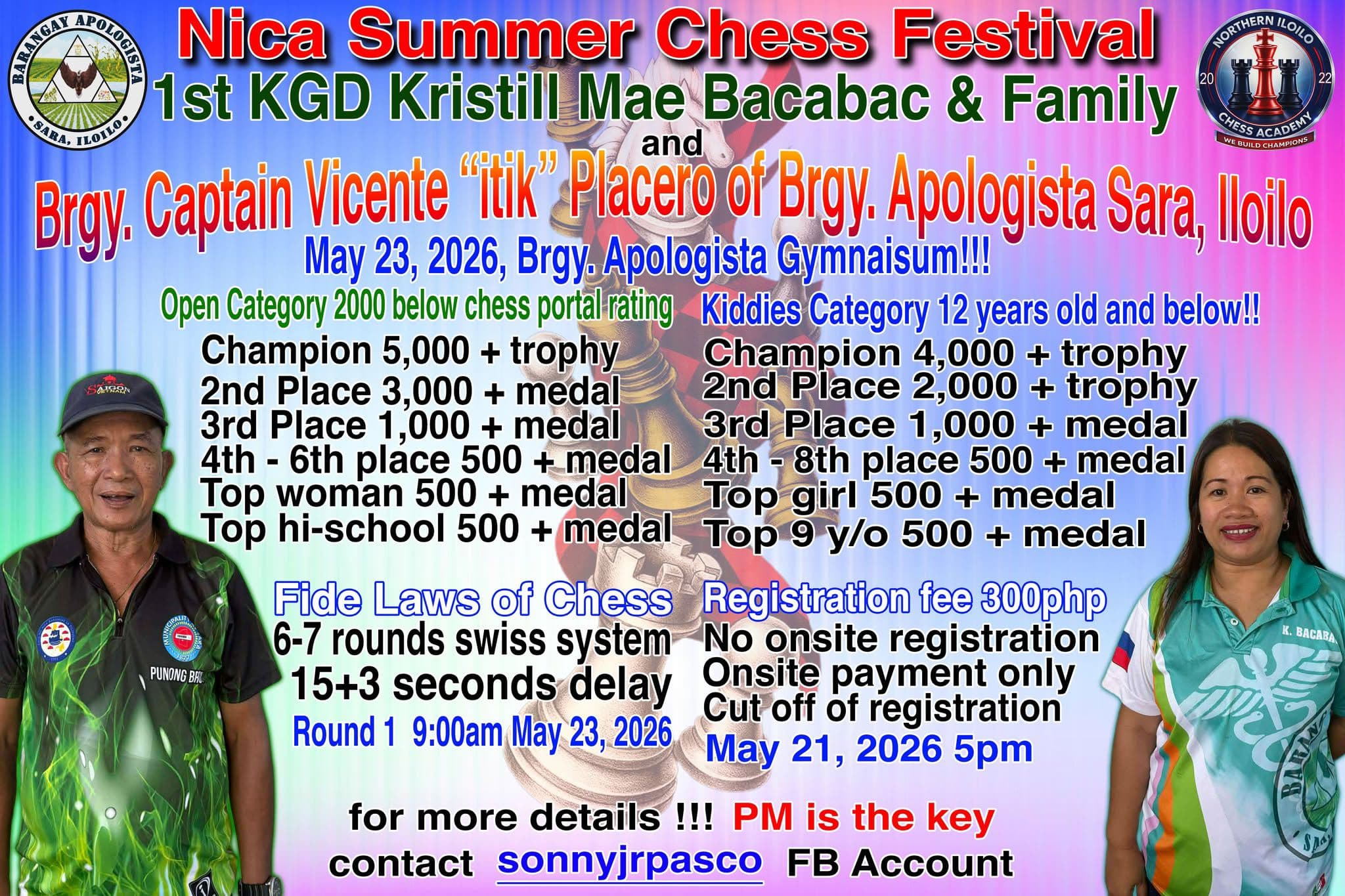 Nica Summer Chess Festival poster