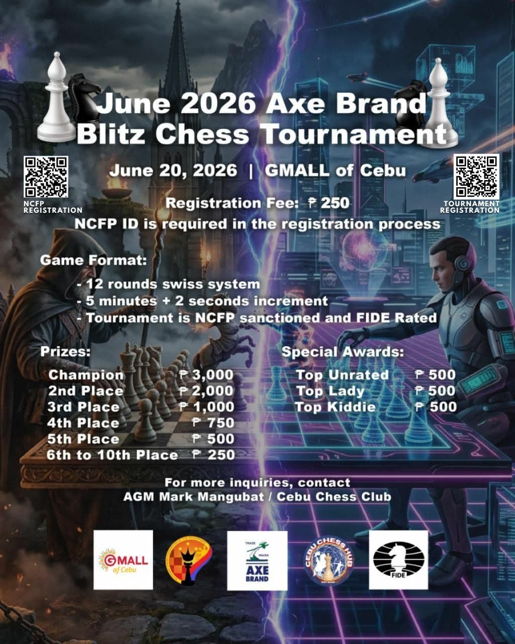 Axe Brand Blitz Chess Tournament 2026 poster